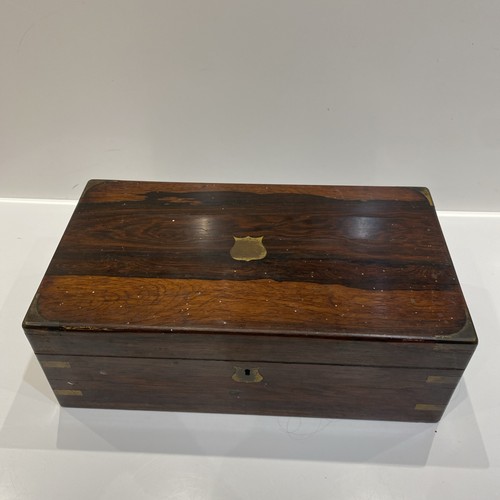 Victorian walnut writing slope - victorian,