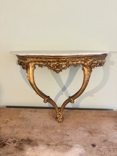 French giltwood console - french, with