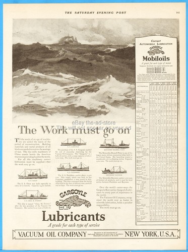1919 mobiloil vacuum oil - 1919,