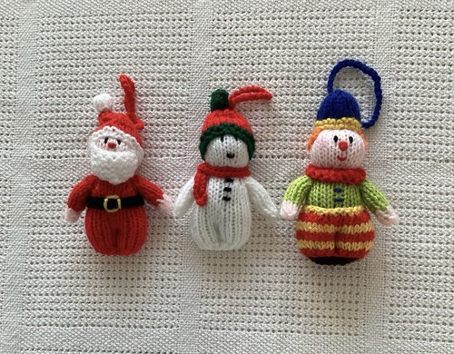 Hand knitted christmas - knitted, tree