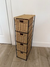 4 Tier Wicker Storage unit