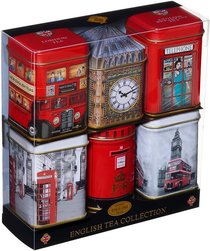 Iconic london sights tea tins - iconic,