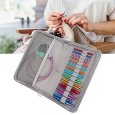 26-Piece Interchangeable Circular Knitting Needle Set For Craft Projects