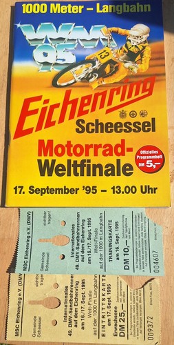 Speedway programme ticket - programme,