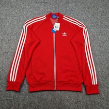 Adidas Jacket Mens Medium Red