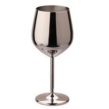 Stainless Steel Wine Glasses Unbreakable Metal Drink Cups Goblet Cup 500-600ml