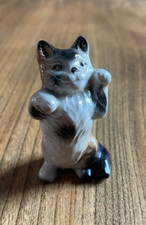 Vintage Figurine Grey Tabby