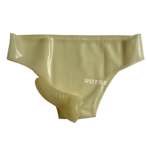 Latex rubber short briefs with - latex,