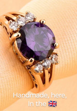 JE: Woman Gold Ring. Size P-Q