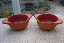 Pair Jamie Oliver JME Terracotta Tapas Bowls  Oven Safe, Glazed 10cm x 5cm