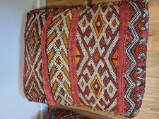  Moroccan Ottoman Square Pouf, Yoga Meditation Cushion, Berber poufs