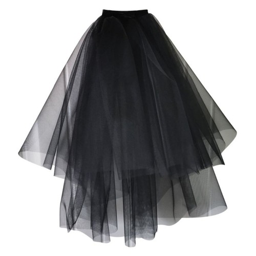 Womens layered black - black, tulle