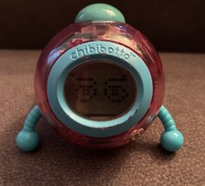 Rare Bandai Chibibotto Tiger  Interactive Robot Friend 2000 - Purple/blue