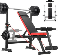 900 LBS Weight Bench Set with