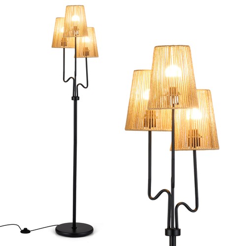 Light pole floor - 3-light,