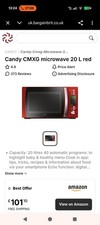 CANDY MICROWAVE CMXG20DR