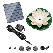 Sun Powered Lotus Fountain