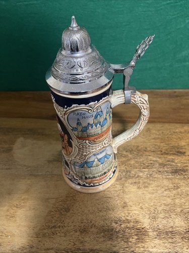 Vintage german beer stein - german,