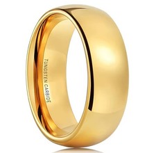 Gold Tone Tungsten Carbide