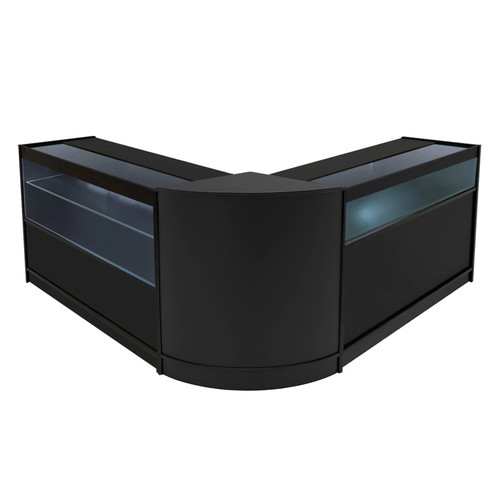Black shop counter set adonis - black,
