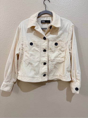 Zara ivory ribbed corduroy - zara,