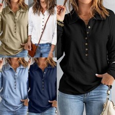 Women Polo Shirt Long Sleeve