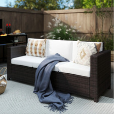 Large Rattan Sofa 3 Seater