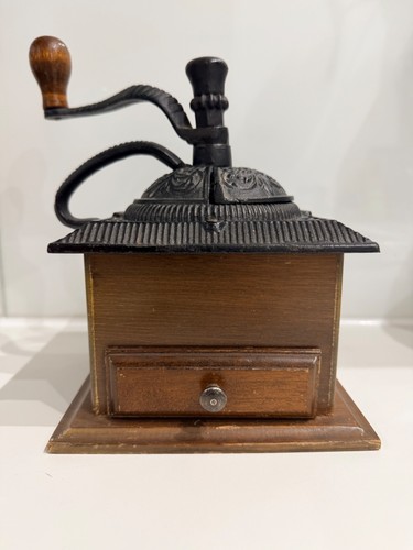 Antique coffee bean grinder - coffee,