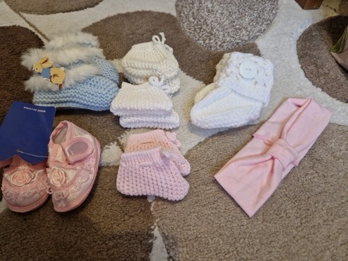 Job lot bootees shoes headband - job,