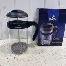 STYLISH TCHIBO 1 LITRE 8 CUP COFFEE PRESS CAFETIÈRE BLACK 