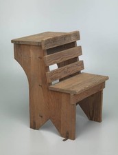 Wooden school desk with desk