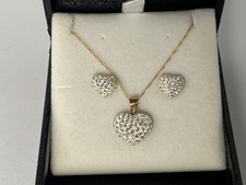 9ct Gold Heart Pendant &