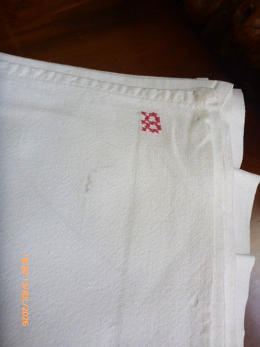 Vintage french metis linen - linen, bed