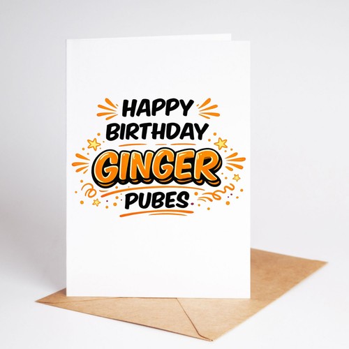 Funny birthday card - rude,