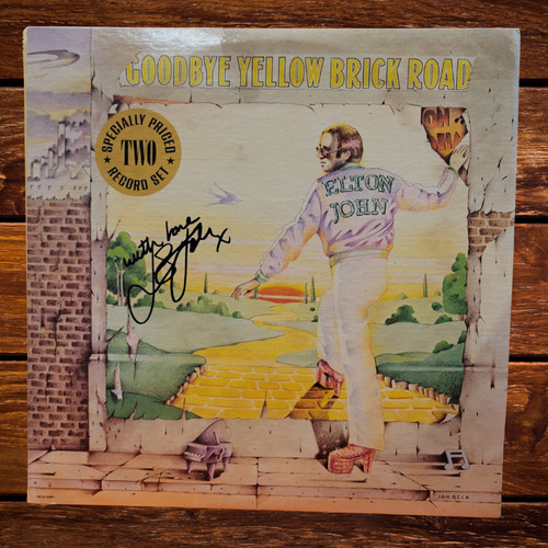 Elton john signed - john,