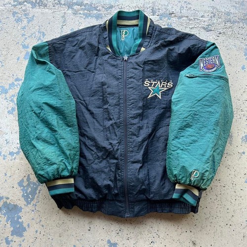 90s dallas stars green puffer - 90s,