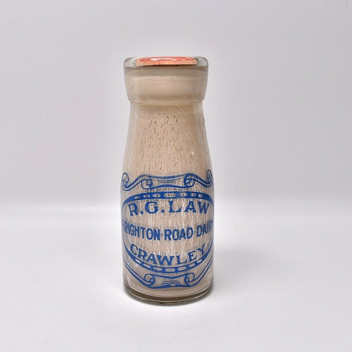 Rare milk bottle law - milk, r.g.