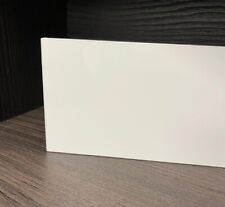 2x White Gloss MDF Plinth