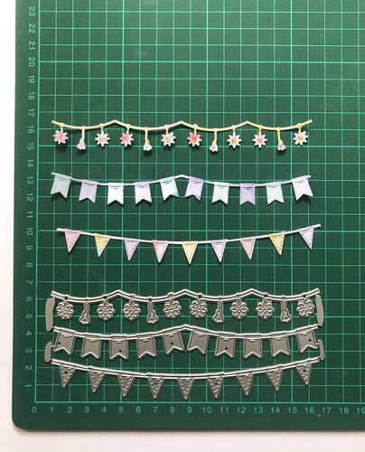Large 3pcs decorative bunting - 3pcs,