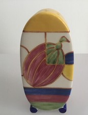 WEDGWOOD BIZARRE BY CLARICE CLIFF - BONJOUR - PASTEL MELON - SUGAR SIFTER/SHAKER