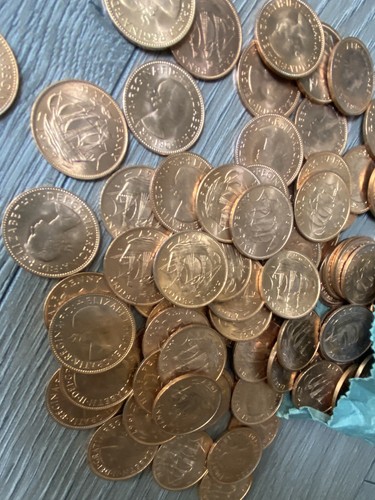 Half pennies queen - 50, x