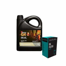 Engine Oil 5W40 5L Triple QX TQX PD - Audura Oil Filter Service Kit 5 Litre