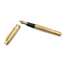 Rare Vintage Flauber Iridium Point Germany Tip Fountain Pen Gold Coloured