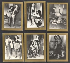 Betty Page & Friends 6 Rare Trade Cards From The 1990's Glamour Stockings Tights