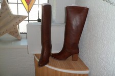 RAVEL SOFT BROWN LEATHER KNEE HIGH BOOTS SIZE 7**BNIB***NEW*