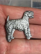Vintage 80s Kenart Silver Plated BOuvier Des Flanders Belgian Guard Dog Brooch