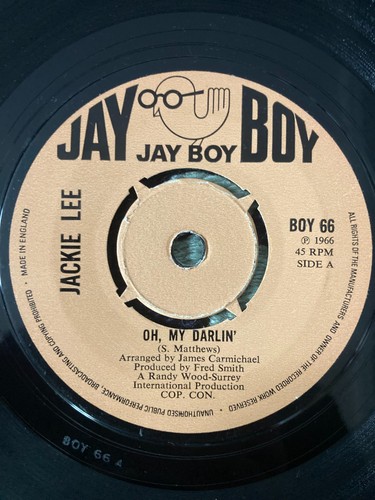 Jackie lee darlin vinyl - jackie, darlin'