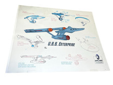 Star Trek U.S.S. Enterprise  Cel Hand Painted Art Limited Edition 30 Years 
