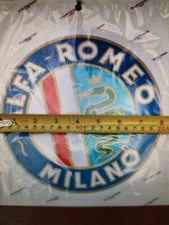 Alfa Romeo Milano PEEL OFF & STICK Car Sticker, 200mm Diameter