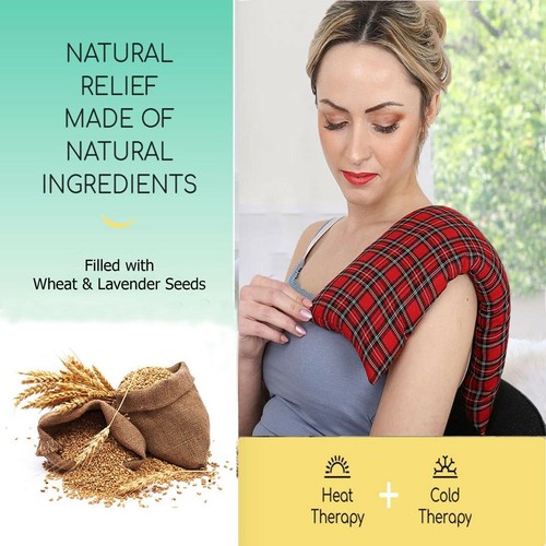 Microwaveable wheat bag - wheat,